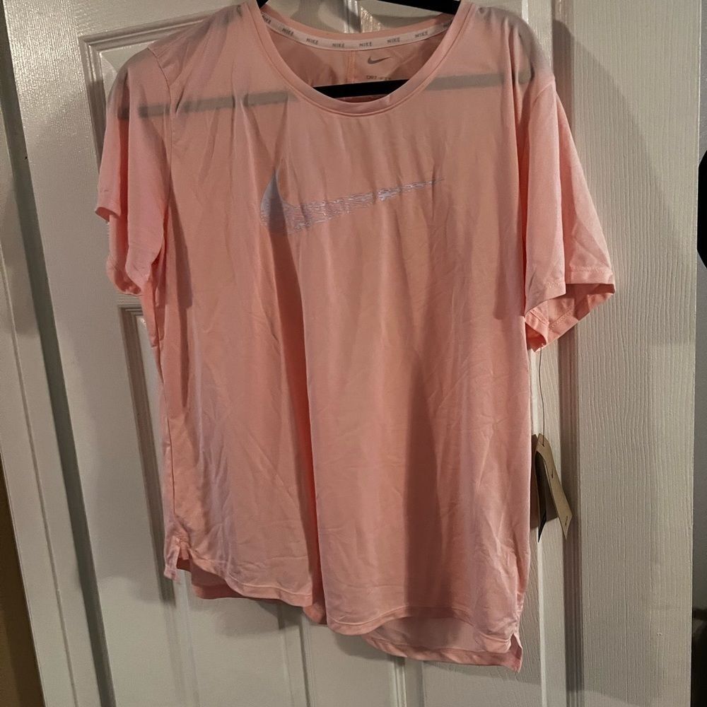 Nike Dri-FIT Swoosh Short-Sleeve Running Top nwt extra large xl pink - Picture 5 of 10